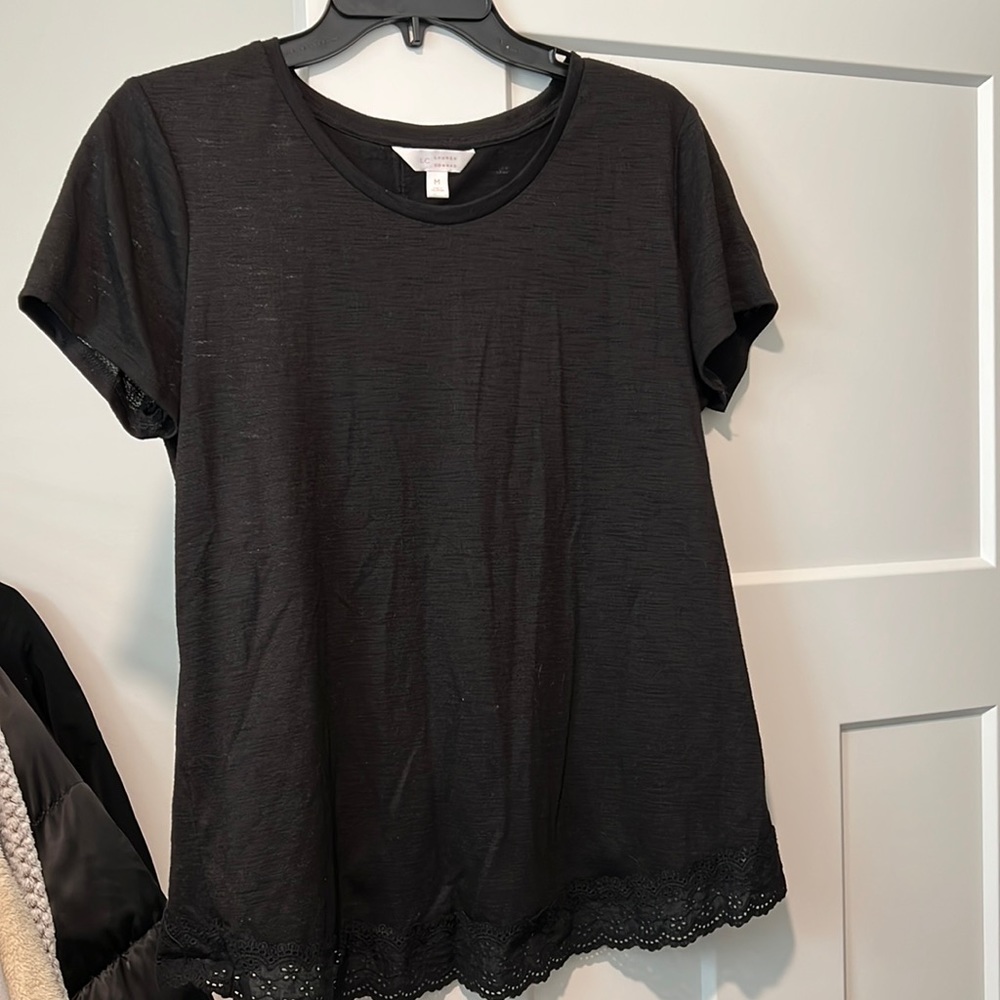 Black top with cute back design